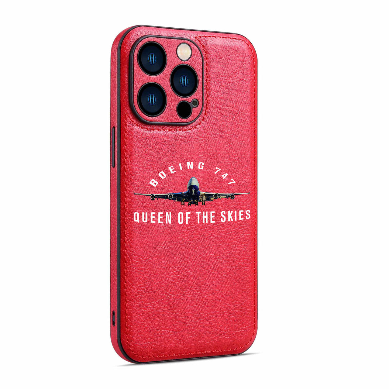Boeing 747 Queen of the Skies Designed Leather iPhone Cases
