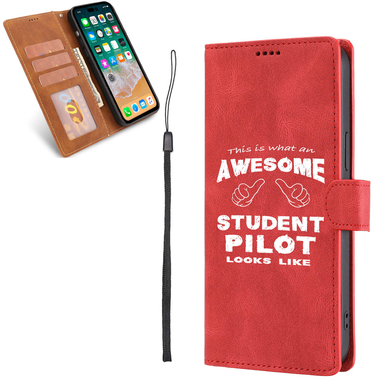 Student Pilot Designed Leather iPhone Cases