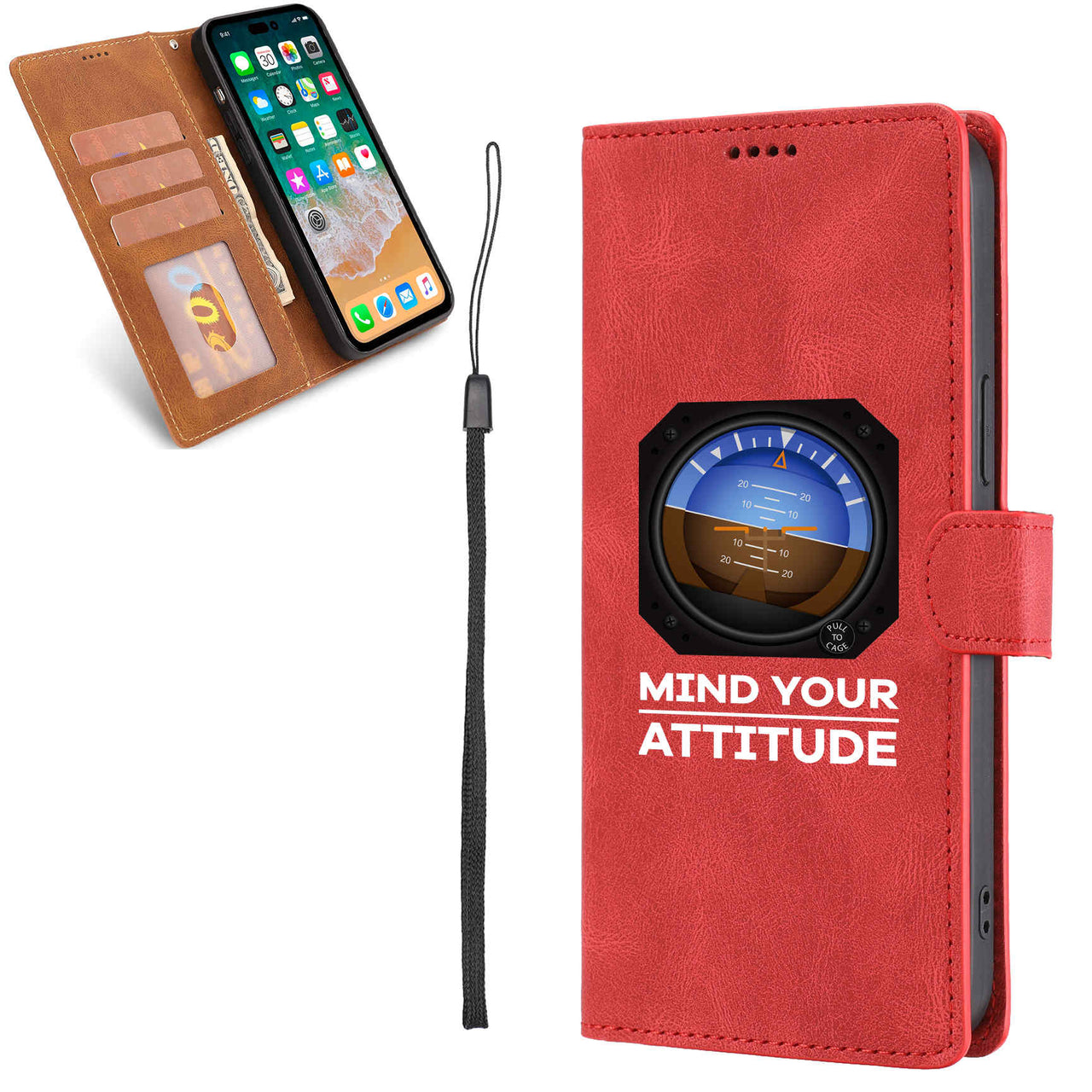 Mind Your Attitude Designed Leather Samsung S & Note Cases