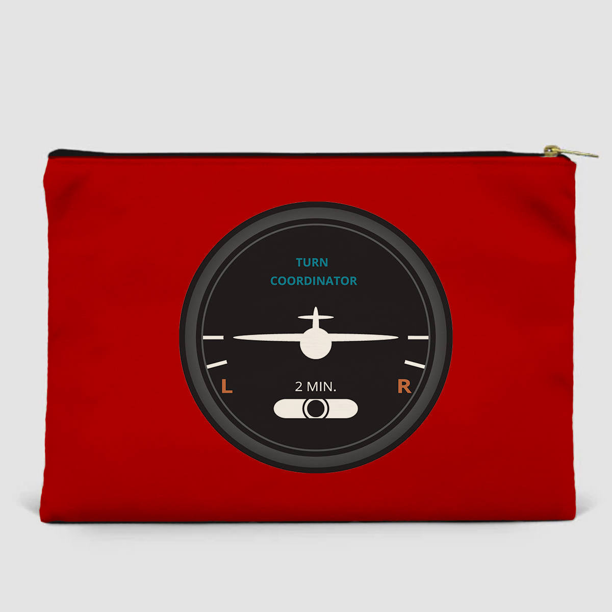 Airplane Instruments (Turn Coordinator 2) Designed Zipper Pouch