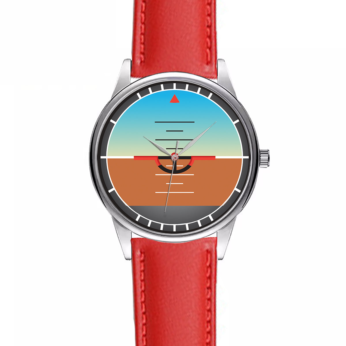Gyro Horizon Designed Fashion Leather Strap Watches