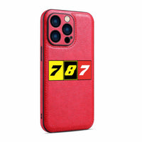 Thumbnail for Flat Colourful 787 Designed Leather iPhone Cases
