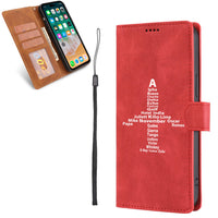 Thumbnail for Airplane Shape Aviation Alphabet Designed Leather iPhone Cases