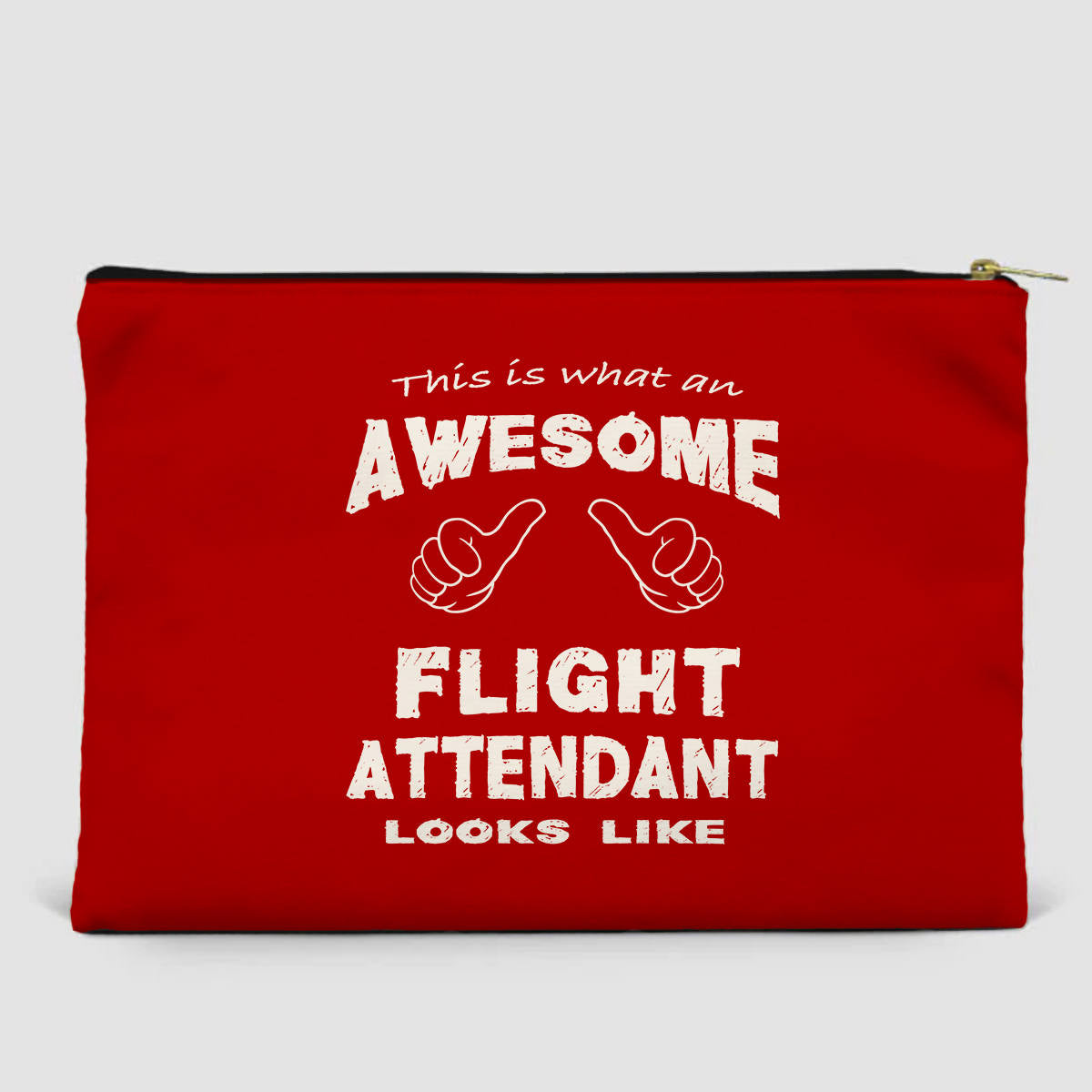 Flight Attendant Designed Zipper Pouch