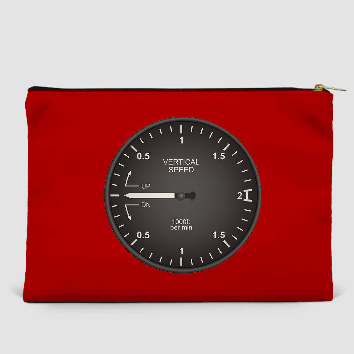 Airplane Instruments (Vertical Speed 2) Designed Zipper Pouch
