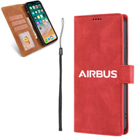 Thumbnail for Airbus & Text Designed Leather iPhone Cases