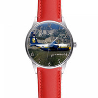 Thumbnail for Amazing View with Blue Angels Aircraft Designed Fashion Leather Strap Watches