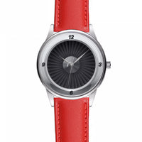 Thumbnail for Jet Engine Black Designed Fashion Leather Strap Watches