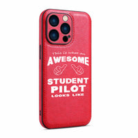 Thumbnail for Student Pilot Designed Leather iPhone Cases