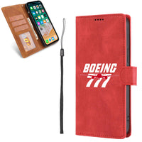 Thumbnail for Amazing Boeing 777 Designed Leather Samsung S & Note Cases
