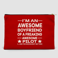 Thumbnail for I am an Awesome Boyfriend Designed Zipper Pouch