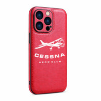 Thumbnail for Cessna Aeroclub Designed Leather iPhone Cases