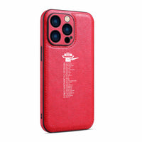 Thumbnail for Aviation Alphabet Designed Leather iPhone Cases