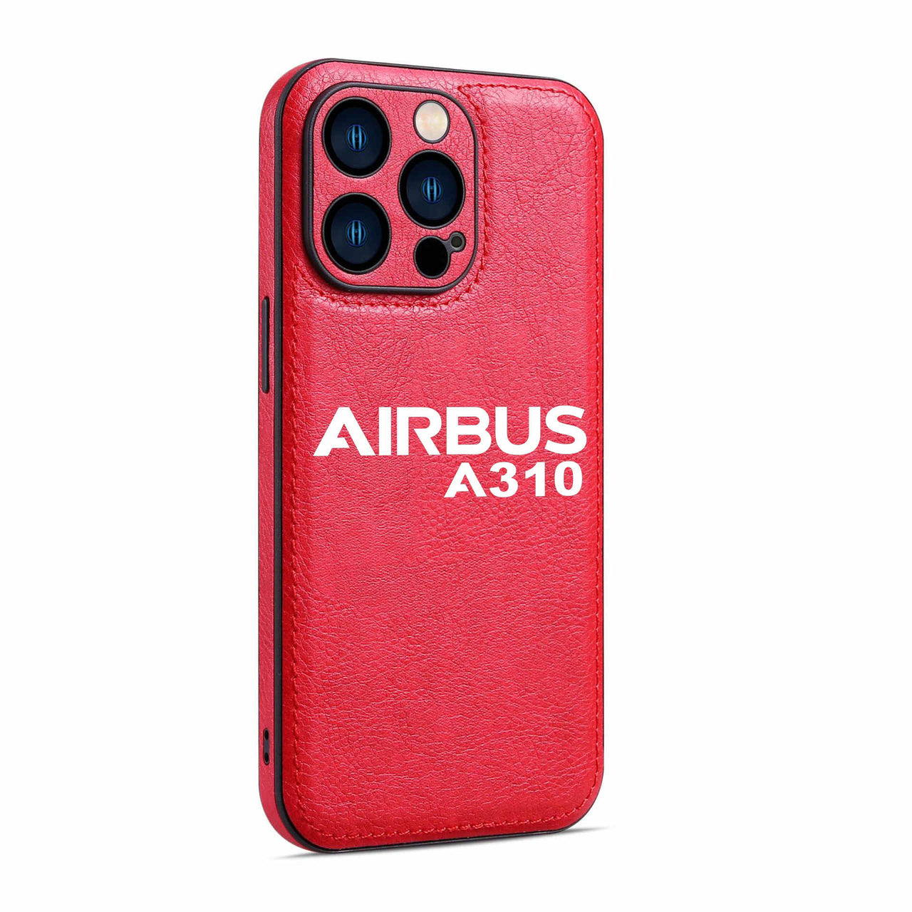 Airbus A310 & Text Designed Leather iPhone Cases