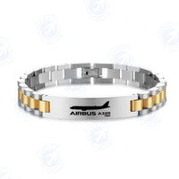 Thumbnail for The Airbus A320Neo Designed Stainless Steel Chain Bracelets