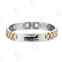 Thumbnail for The Airbus A380 Designed Stainless Steel Chain Bracelets