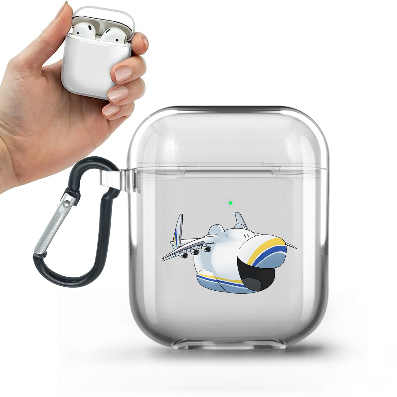 Antonov 225 Mouth Designed Transparent Earphone AirPods Cases