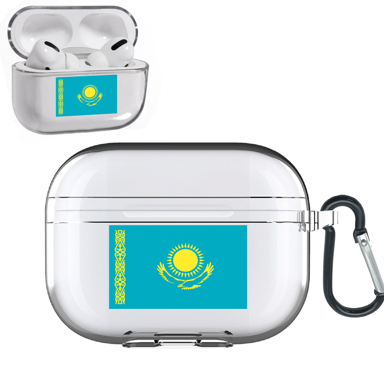 Kazakhstan Designed Transparent Earphone AirPods "Pro" Cases