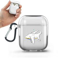 Thumbnail for Antonov AN-225 Mriya Designed Transparent Earphone AirPods Cases