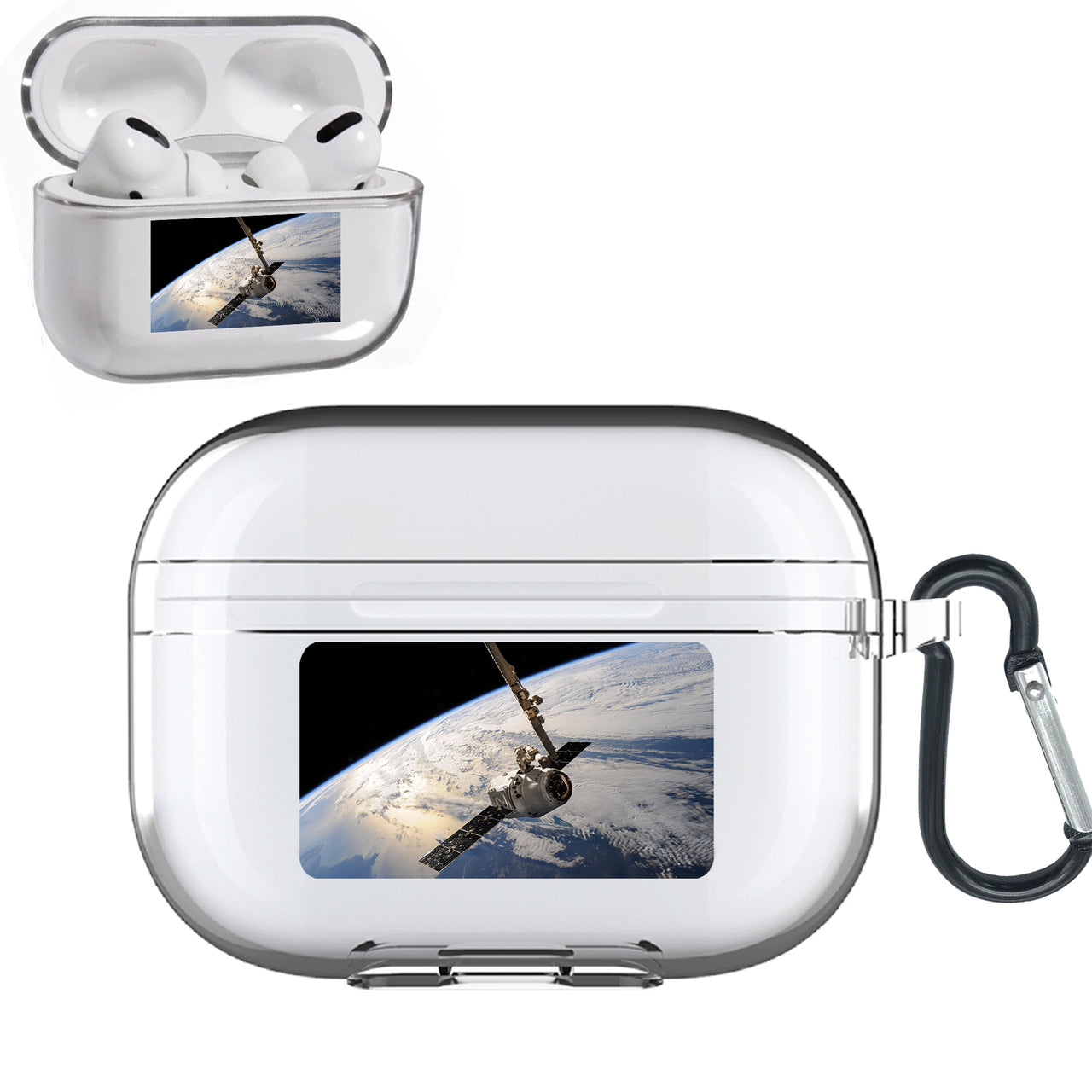 World View from Space Designed Transparent Earphone AirPods "Pro" Cases