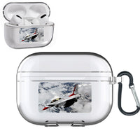 Thumbnail for US AirForce Show Fighting Falcon F16 Designed Transparent Earphone AirPods 