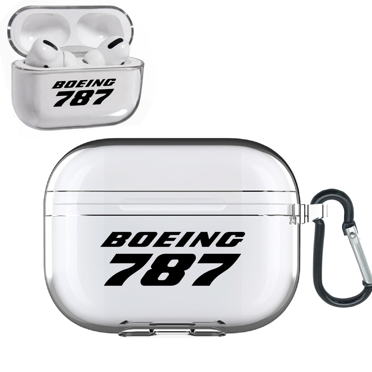 Boeing 787 & Text Designed Transparent Earphone AirPods 