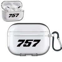 Thumbnail for 757 Flat Text Designed Transparent Earphone AirPods 