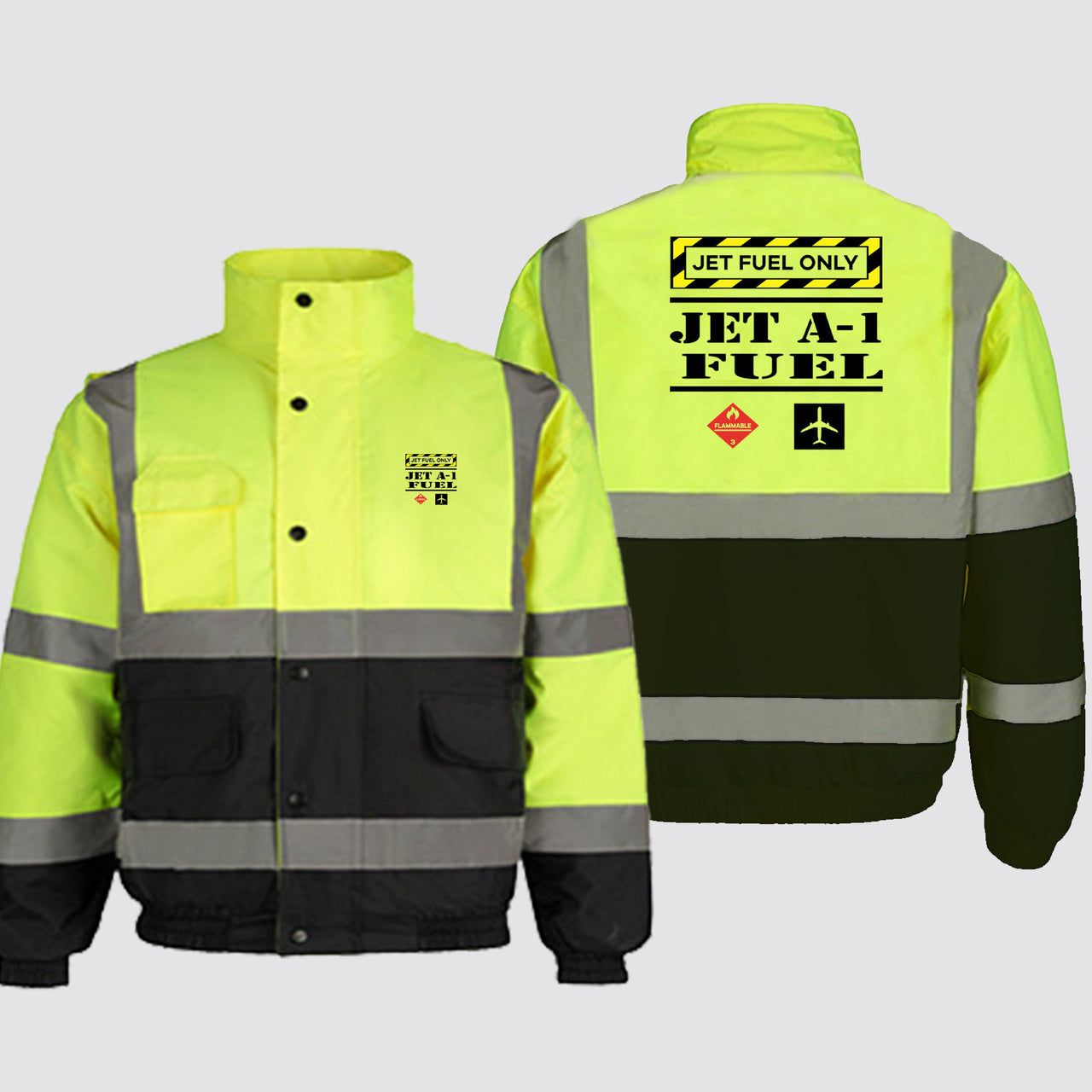 Jet Fuel Only Designed Reflective Winter Jackets