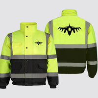 Thumbnail for Fighter Jet 16 Silhouette Designed Reflective Winter Jackets