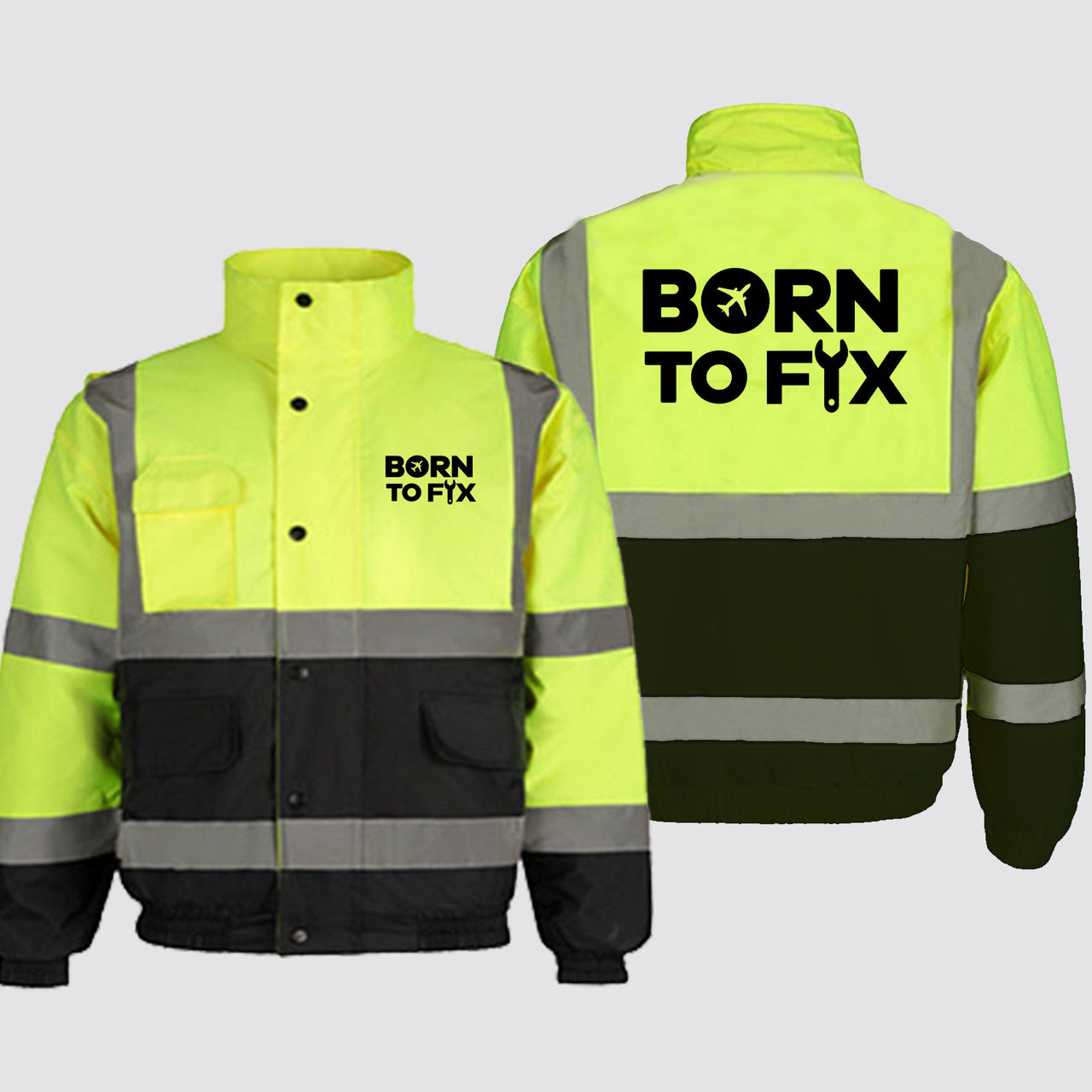 Born To Fix Airplanes Designed Reflective Winter Jackets