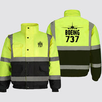 Thumbnail for Boeing 737 & Plane Designed Reflective Winter Jackets
