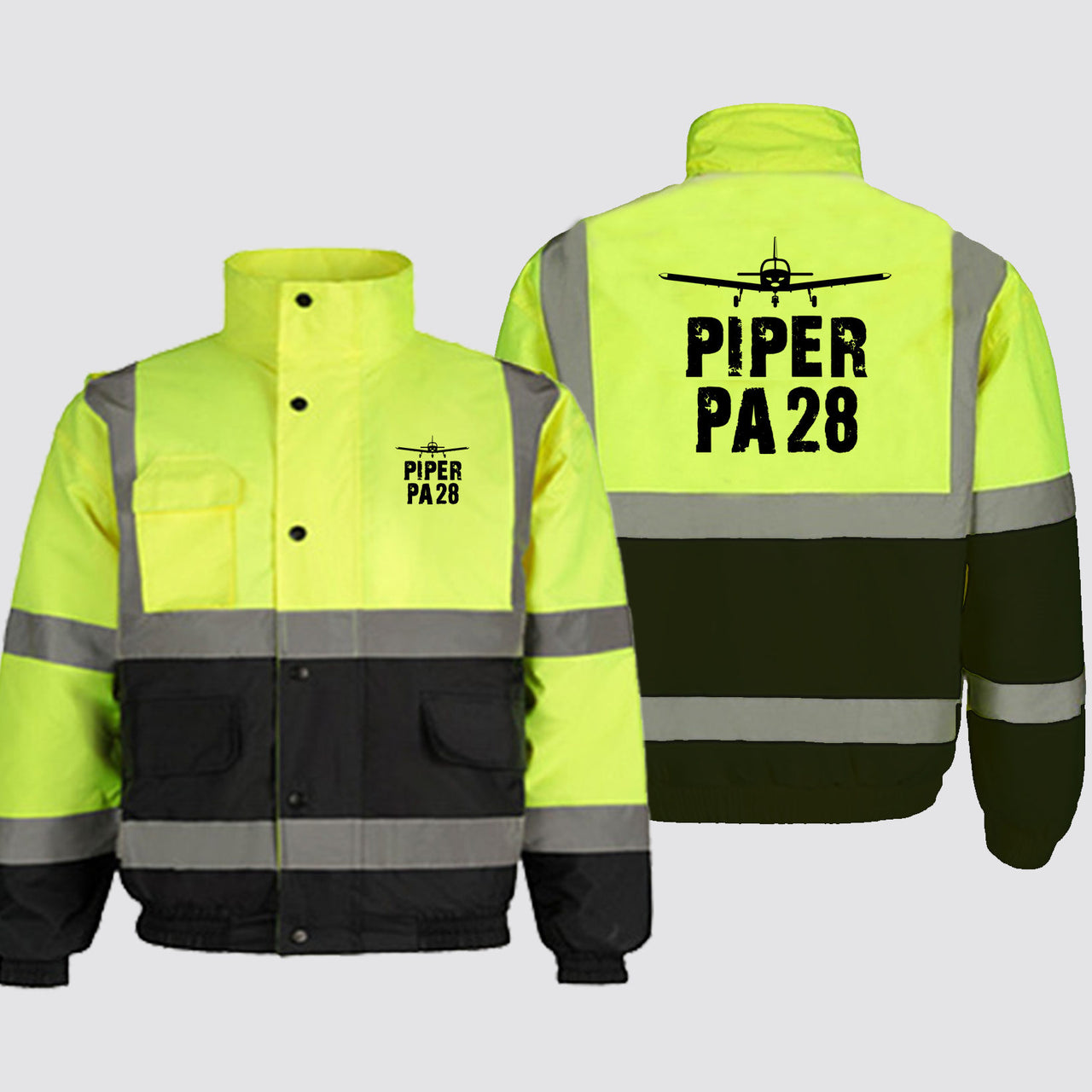 Piper PA28 & Plane Designed Reflective Winter Jackets