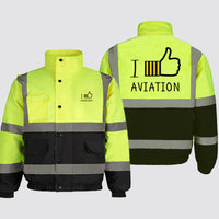 Thumbnail for I Like Aviation Designed Reflective Winter Jackets