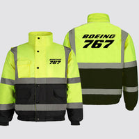 Thumbnail for Boeing 767 & Text Designed Reflective Winter Jackets