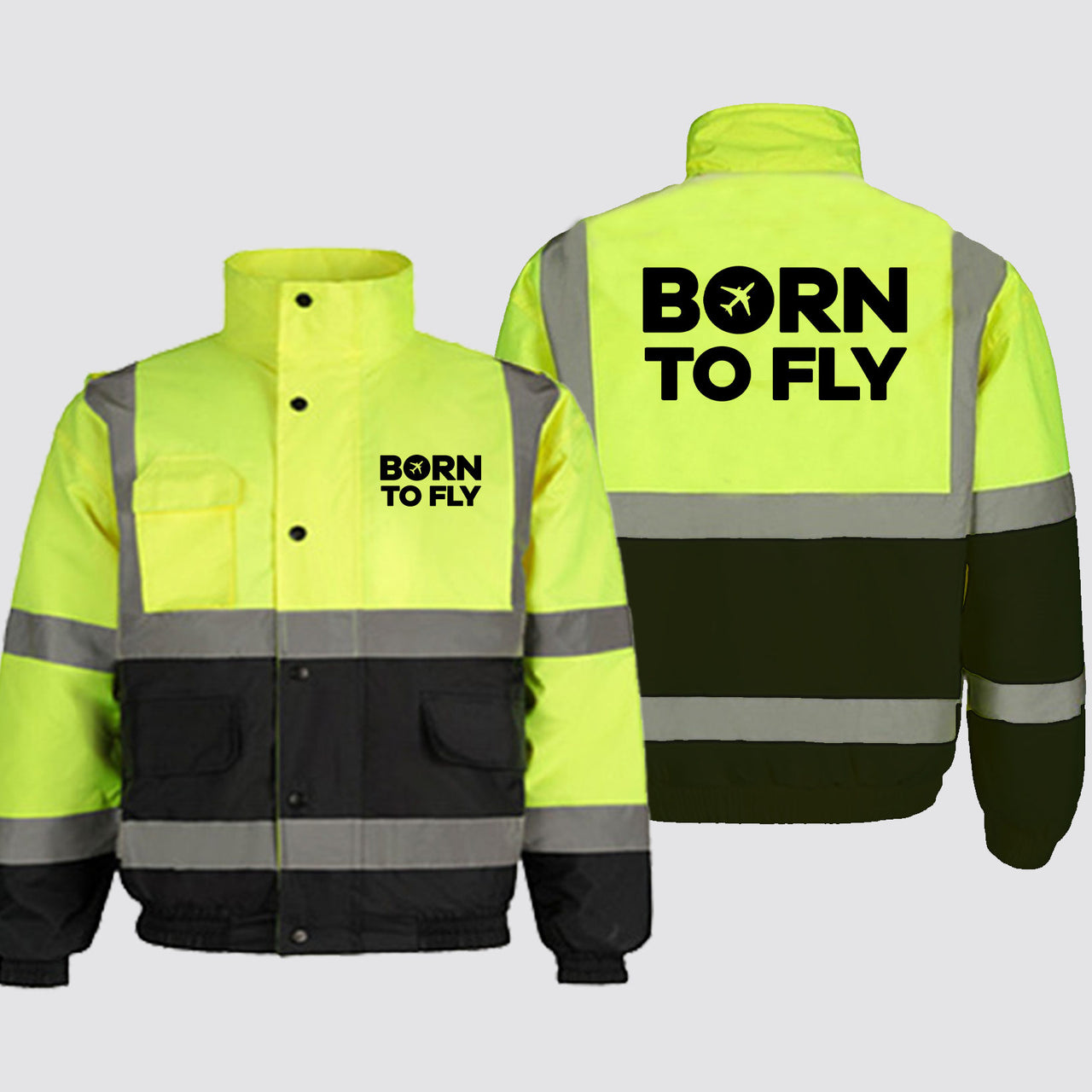 Born To Fly Special Designed Reflective Winter Jackets