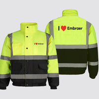 Thumbnail for I Love Embraer Designed Reflective Winter Jackets