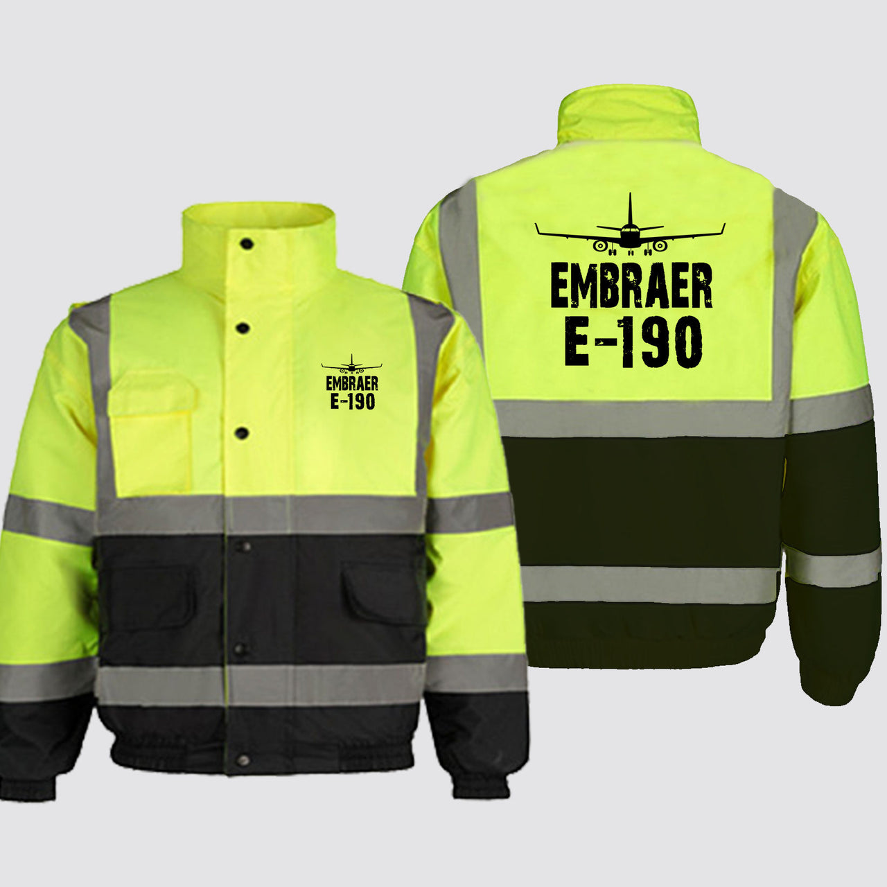 Embraer E-190 & Plane Designed Reflective Winter Jackets