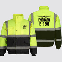 Thumbnail for Embraer E-190 & Plane Designed Reflective Winter Jackets