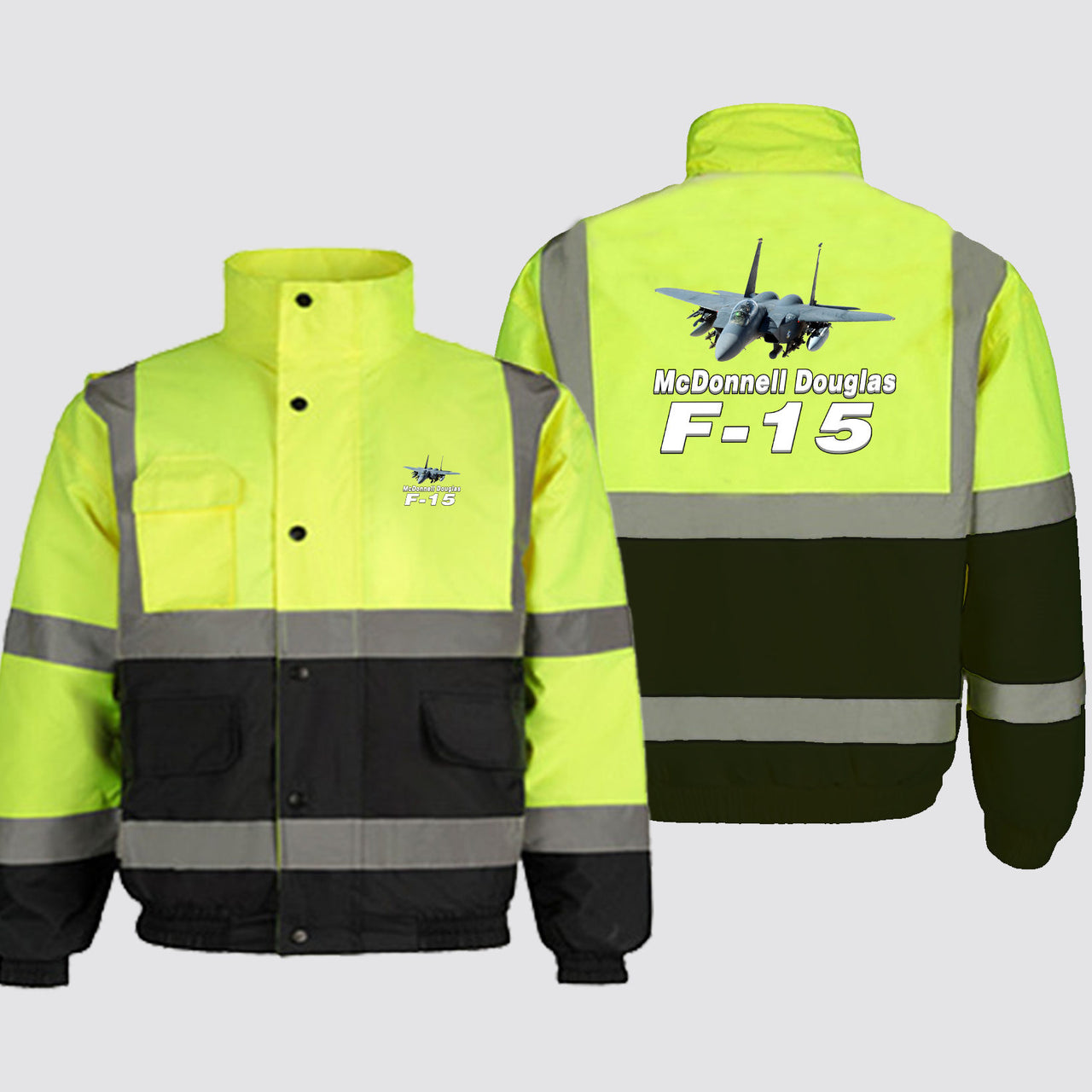 The McDonnell Douglas F15 Designed Reflective Winter Jackets