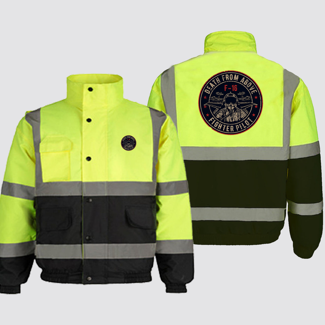 Fighter Jet 16 - Death From Above Designed Reflective Winter Jackets