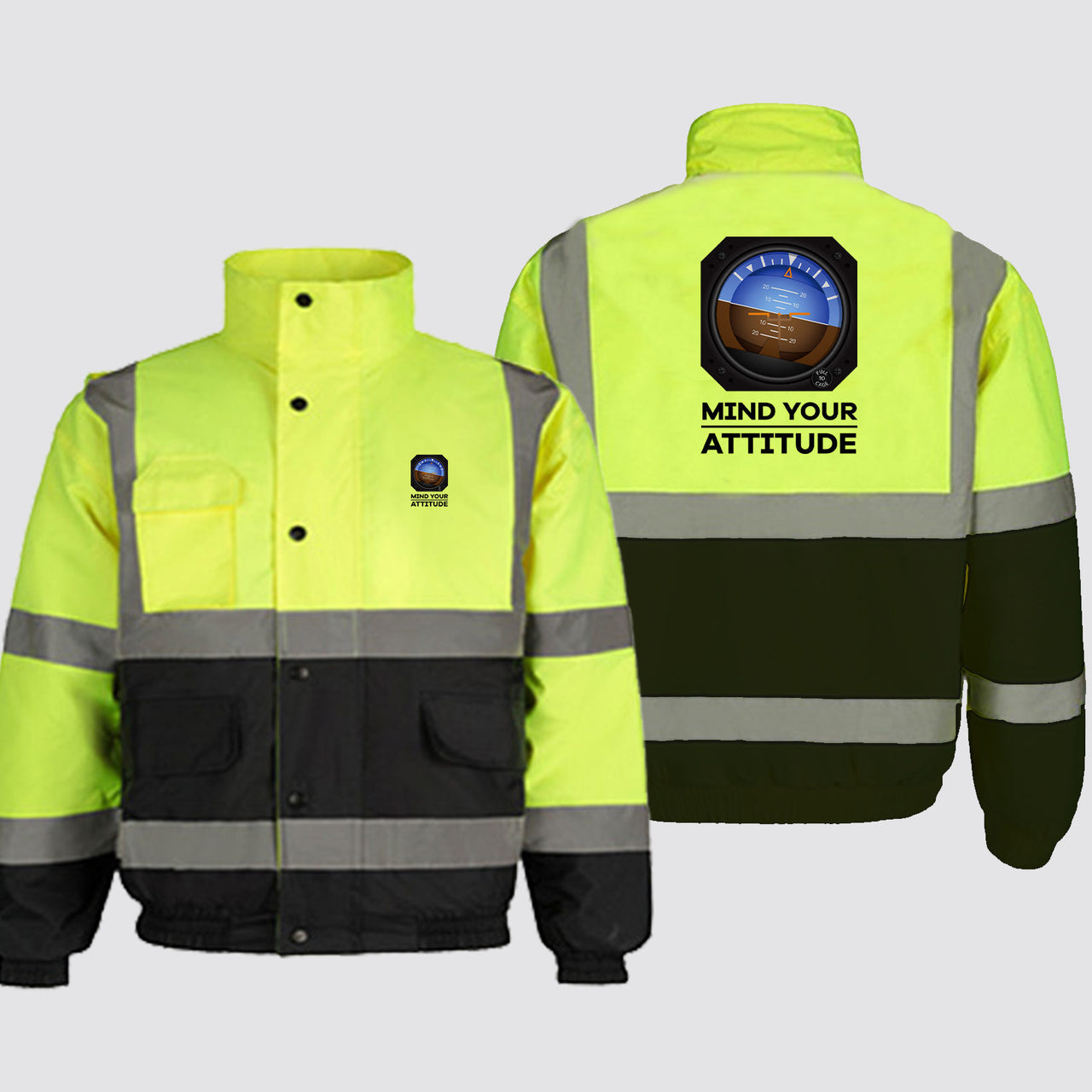 Mind Your Attitude Designed Reflective Winter Jackets
