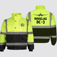 Thumbnail for Douglas DC-3 & Plane Designed Reflective Winter Jackets