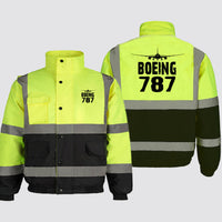 Thumbnail for Boeing 787 & Plane Designed Reflective Winter Jackets