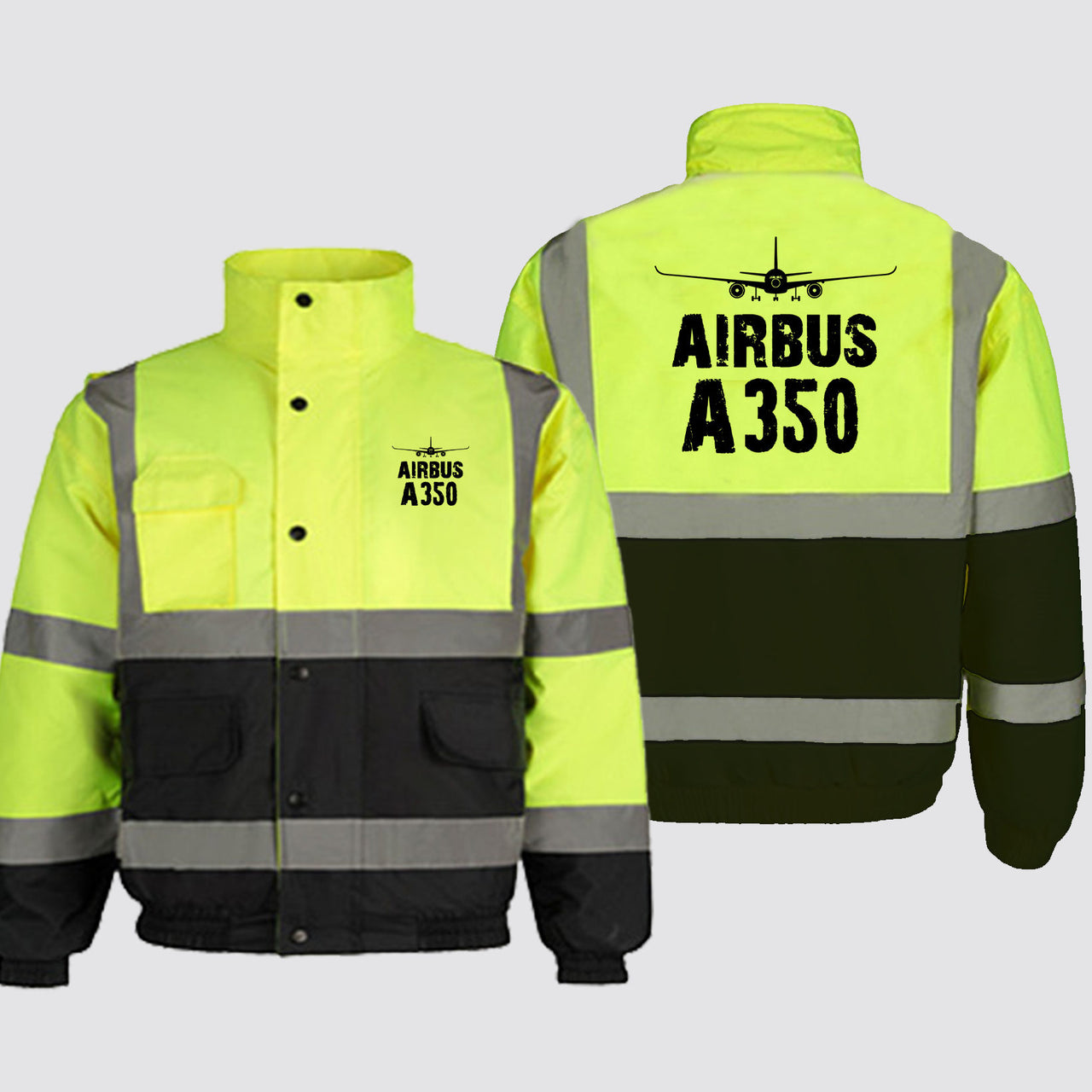 Airbus A350 & Plane Designed Reflective Winter Jackets