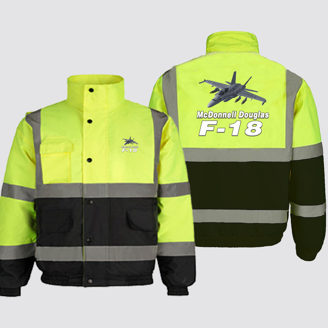 The McDonnell Douglas F18 Designed Reflective Winter Jackets