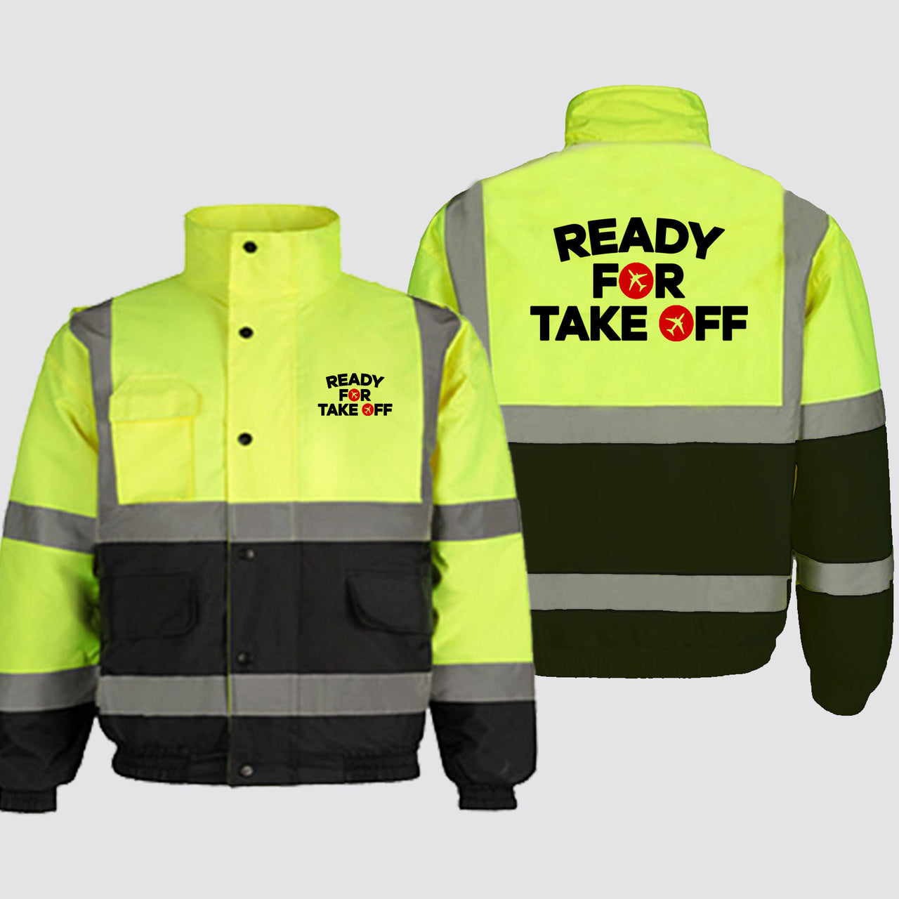 Ready For Takeoff Designed Reflective Winter Jackets