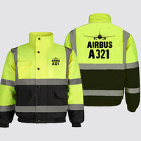 Thumbnail for Airbus A321 & Plane Designed Reflective Winter Jackets