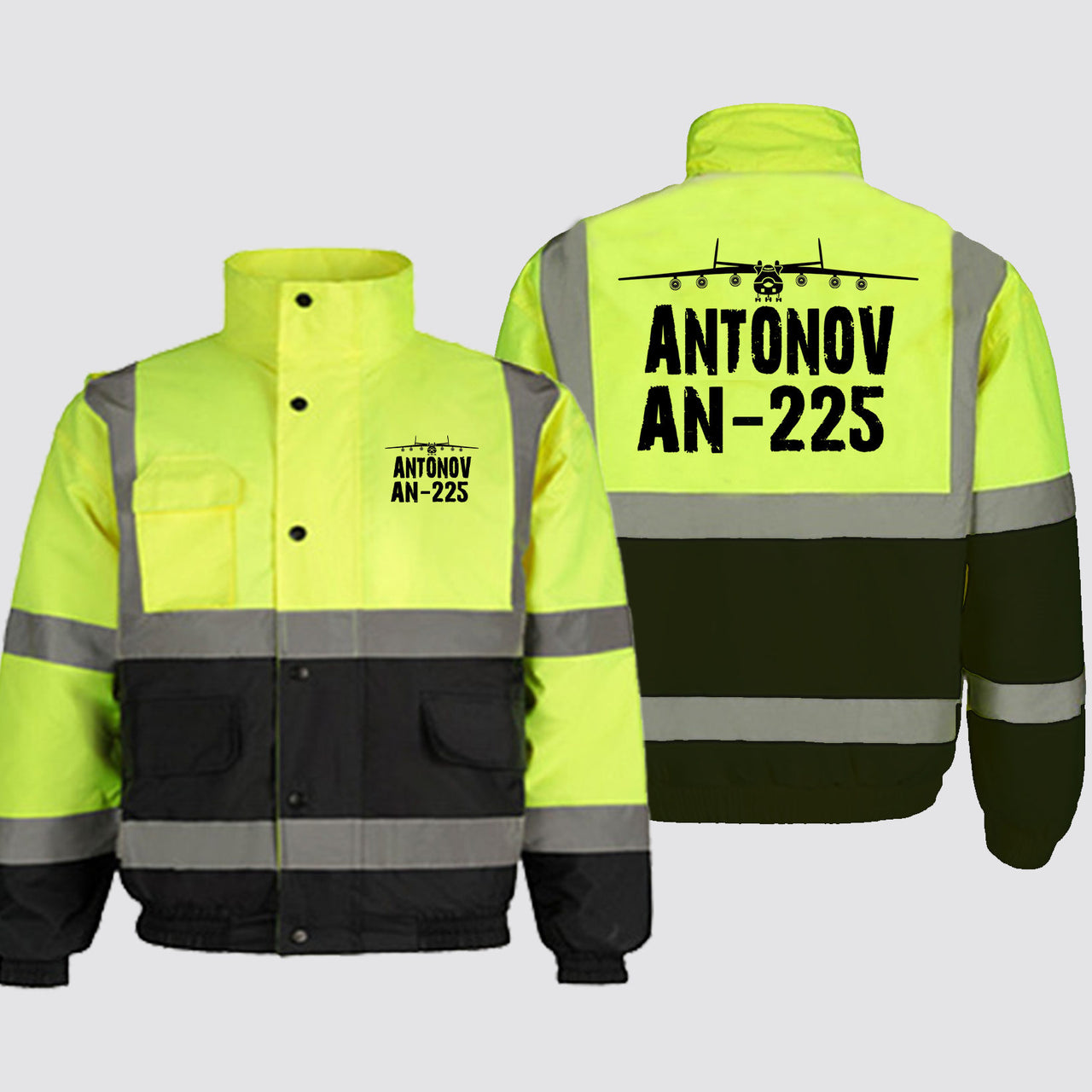 Antonov AN-225 & Plane Designed Reflective Winter Jackets