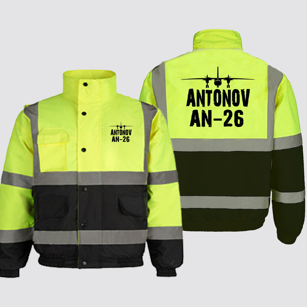 Antonov AN-26 & Plane Designed Reflective Winter Jackets