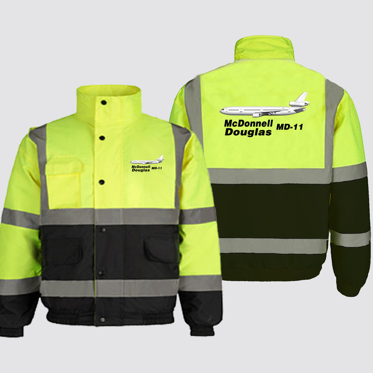 The McDonnell Douglas MD-11 Designed Reflective Winter Jackets